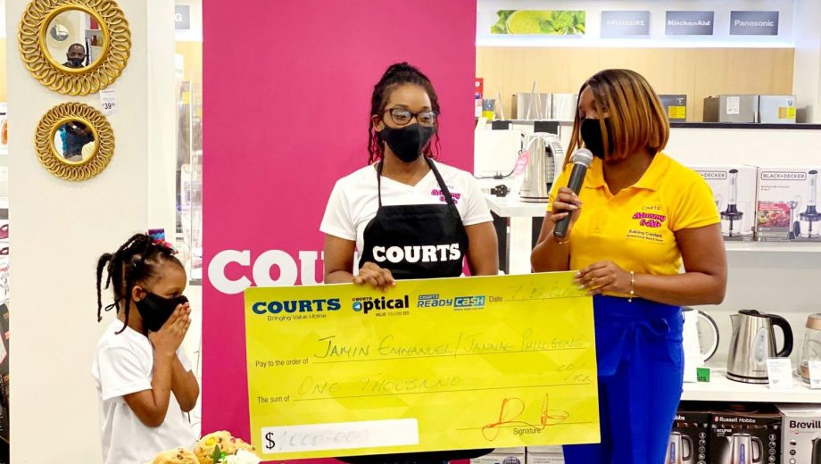 Jamin & Jannae with Courts Brand Manager, Melissa Marius